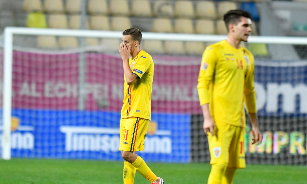 Nicușor Bancu și Ianis Hagi, după meciul România - Austria 0-1 / Foto: Sport Pictures