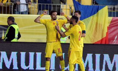 Adrian Petre, după un gol marcat pentru naționala de tineret a României / Foto: Sport Pictures