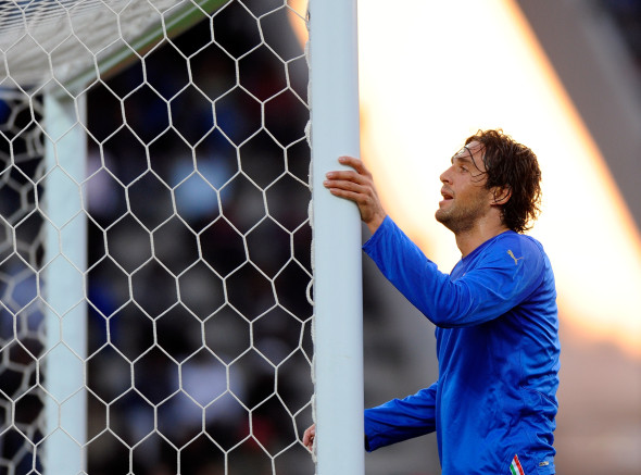 Luca Toni, în tricoul naționalei Italiei / Foto: Getty Images