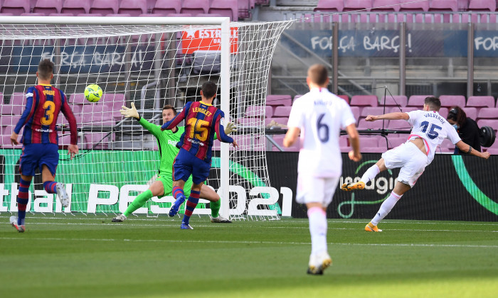 Federico Valverde a deschis scorul pentru Real Madrid cu Barcelona / Foto: Getty Images