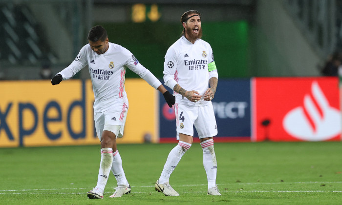 Sergio Ramos, în meciul Borussia Monchengladbach - Real Madrid / Foto: Getty Images