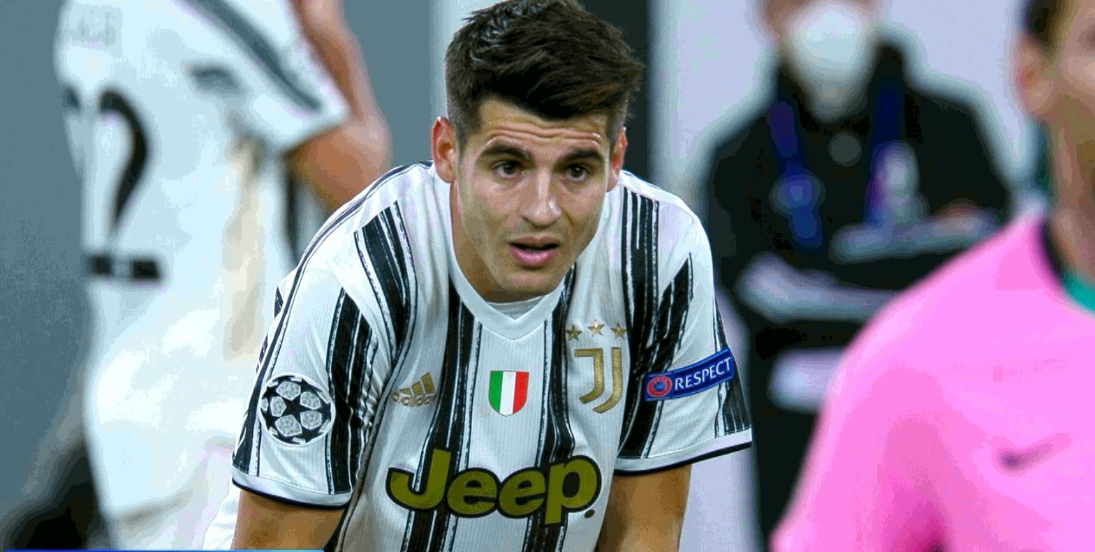 Ce ghinion! Lui Alvaro Morata i s-a mai anulat un gol, al 3-lea al meciului. A ajuns la 11 anulate în 2020