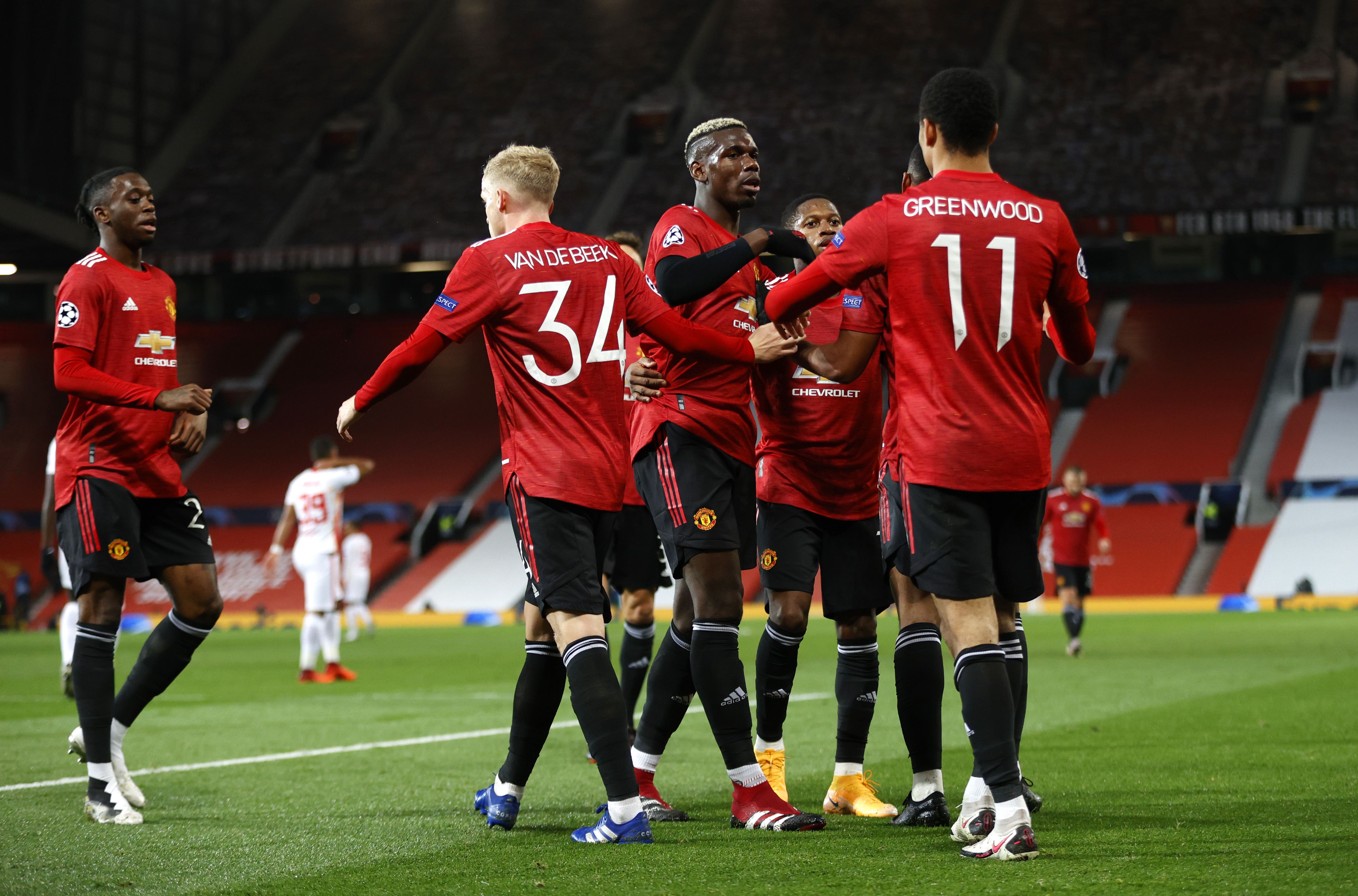 Manchester United - RB Leipzig 5-0. ”Diavolii roșii” au oferit scorul serii în Champions League