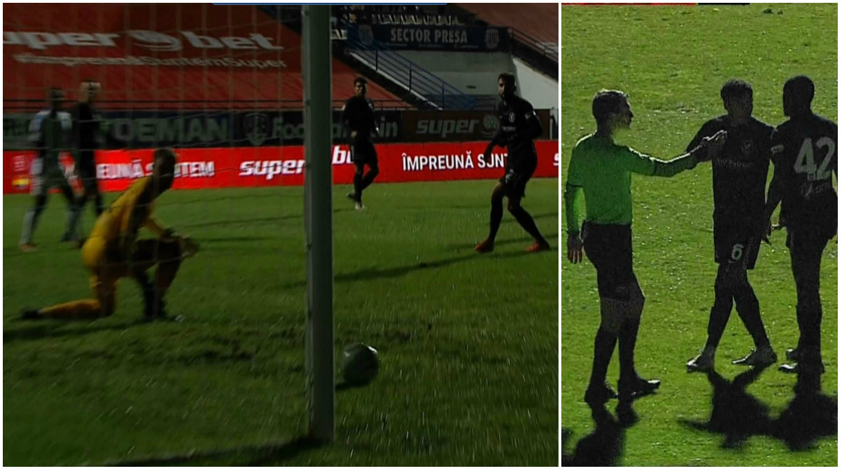 Poli Iași - Viitorul, încheiat la masa verde. Gazdele tocmai au înscris pentru 2-1 când arbitrul a pus capăt jocului