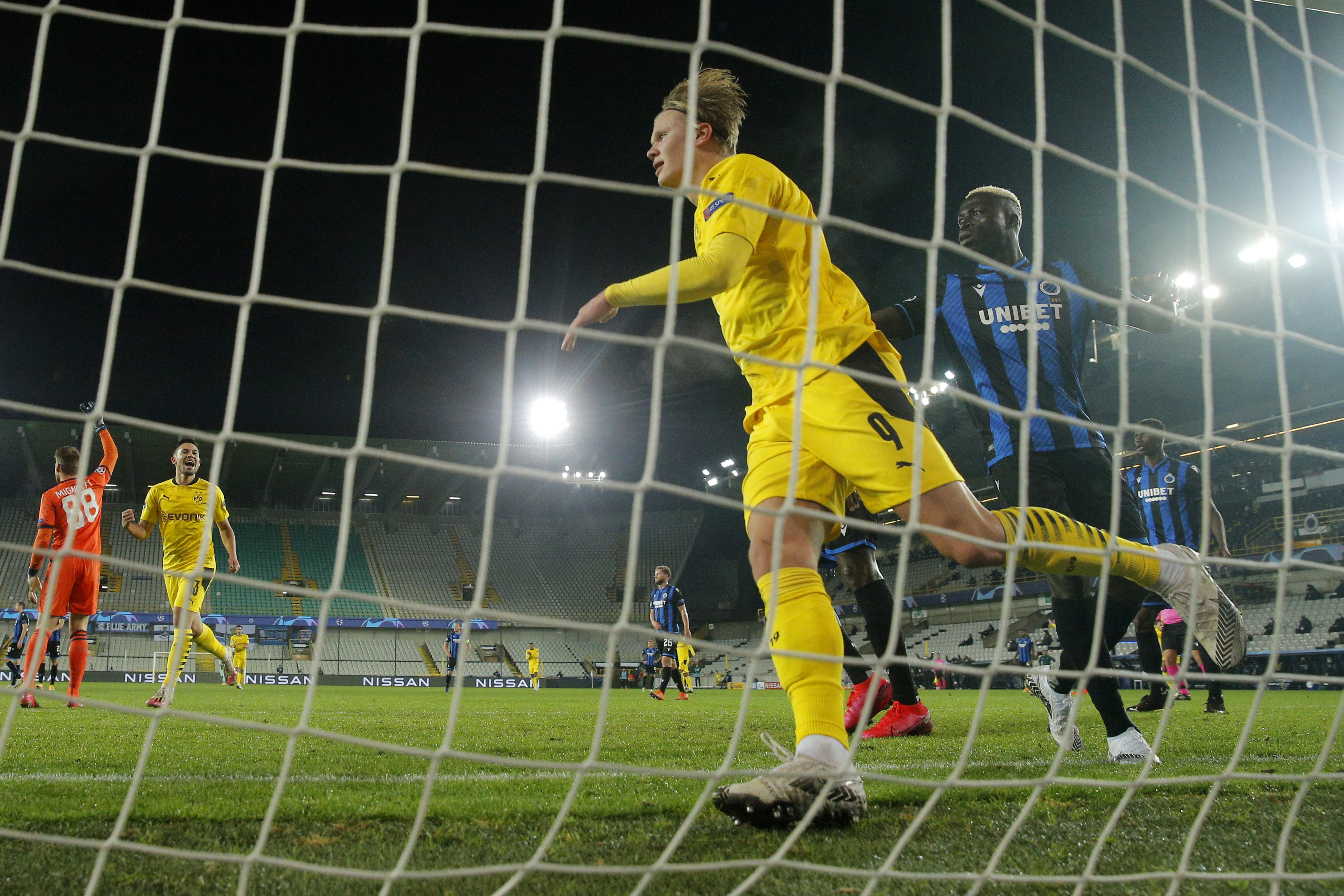 Club Brugge - Dortmund 0-3. Haaland a lovit și în Belgia. Norvegianul a reușit ”dubla” și Borussia este lider în Grupa F