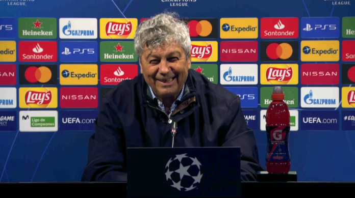 Mircea Lucescu, moment inedit la conferința de presă de la Barcelona! ”Irina, sunt îmbrăcat adecvat sau nu?”