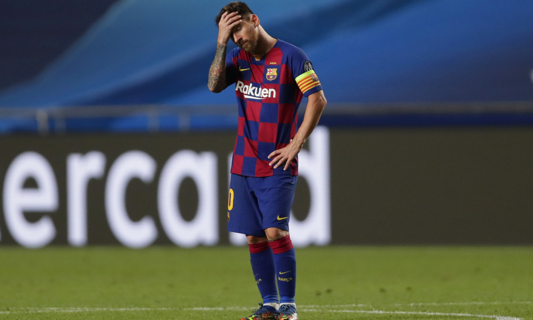 Lionel Messi, atacantul Barcelonei, într-un meci cu Bayern Munchen din Champions League / Foto: Getty Images