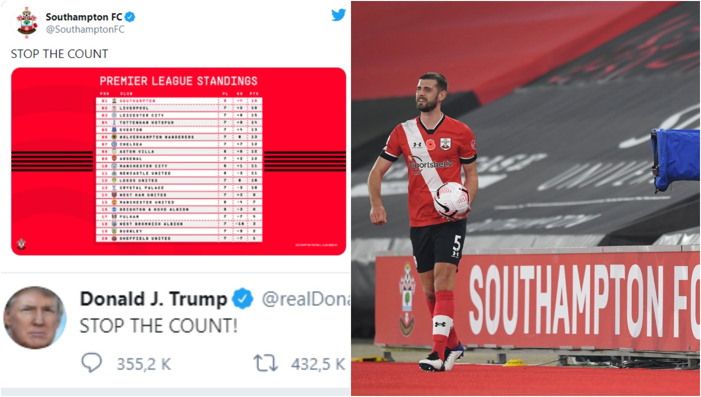 ”Stop the count!” Southampton a ajuns prima în Anglia și a cucerit internetul cu o ironie pentru Donald Trump, în aceeași zi