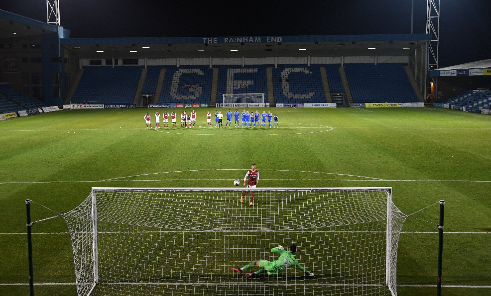 Cătălin Cîrjan, în formă maximă! Gol și penalty decisiv transformat superb de român pentru Arsenal U21 în Cupa Ligii