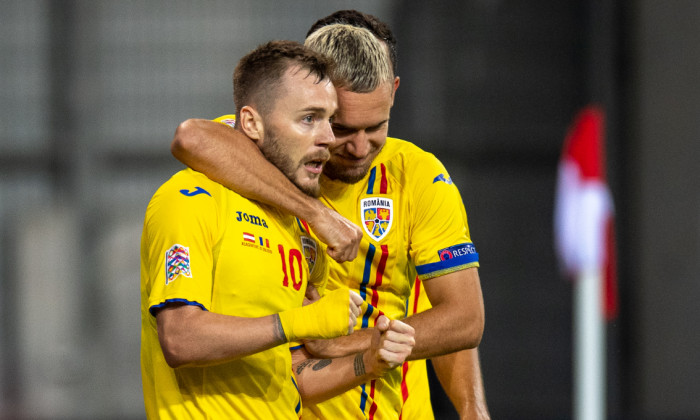 Alex Maxim și George Pușcaș, fotbaliștii echipei naționale / Foto: Sport Pictures