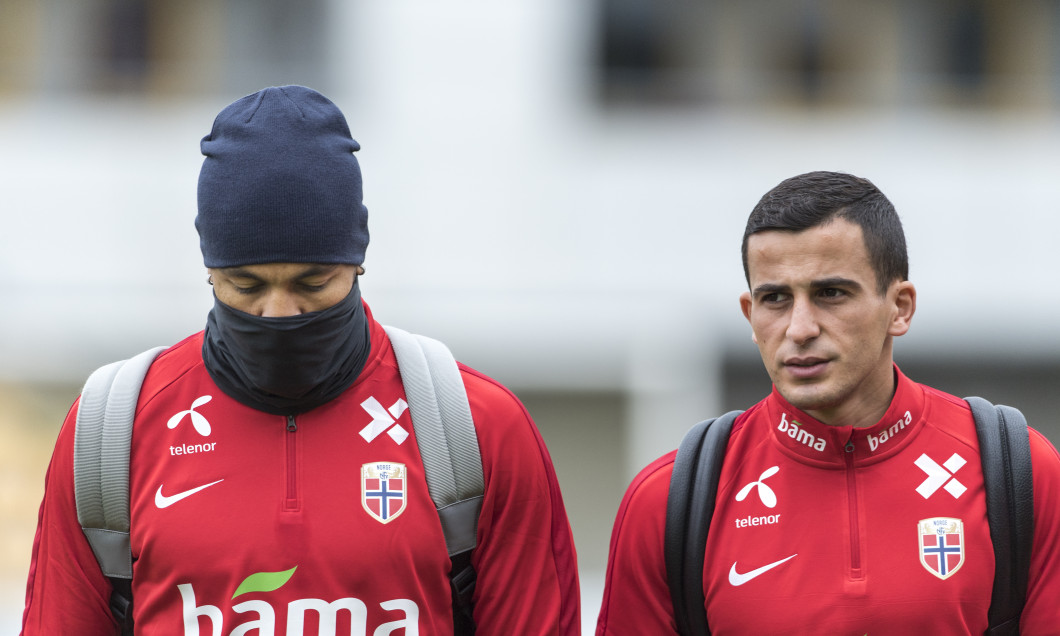 Joshua King și Omar Elabdellaoui, fotbaliștii naționalei Norvegiei / Foto: Getty Images