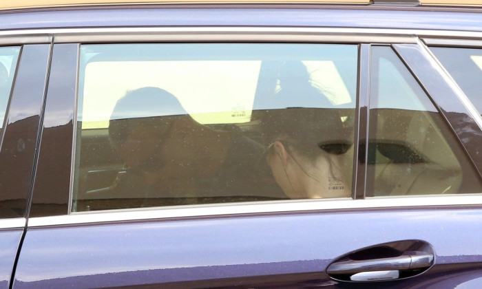 *PREMIUM-EXCLUSIVE* MUST CALL FOR PRICING BEFORE USAGE - Former Manchester United football star Ryan Giggs and girlfriend Kate Greville leaving the Belmond hotel in Italy.