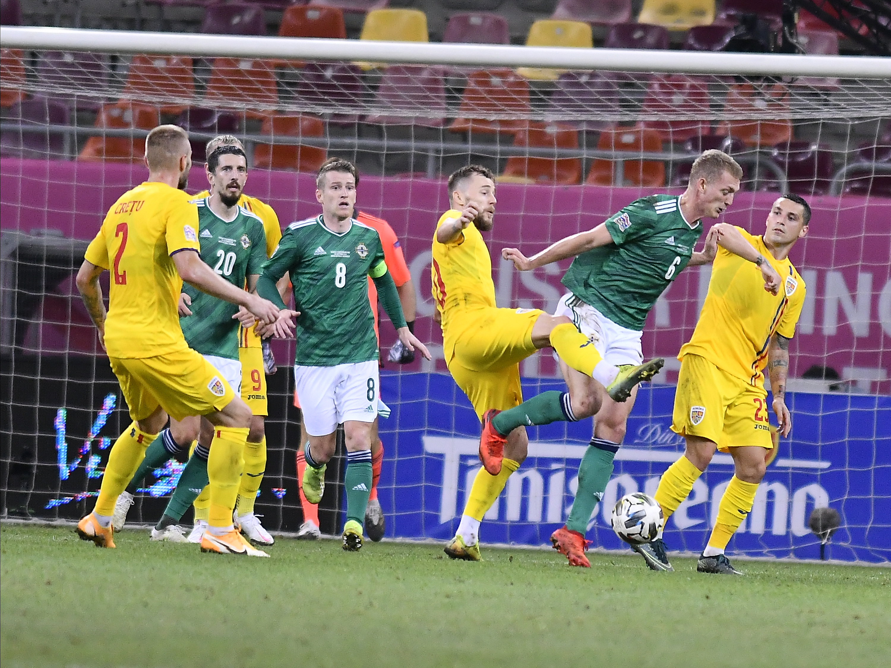 Irlanda de Nord - România 0-0. Man, prima ocazie. La acest scor, tricolorii sunt în urna a doua valorică!