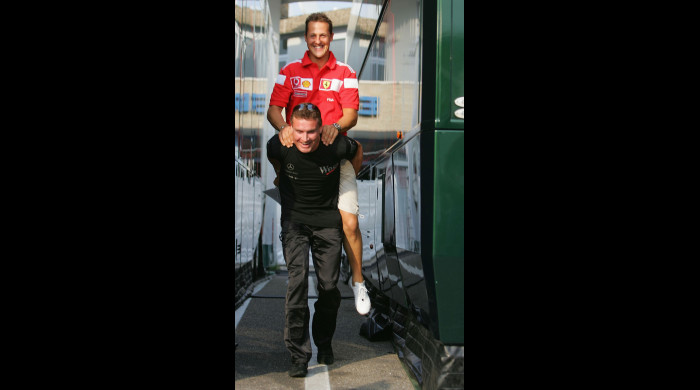 David Coulthard şi Michael Schumacher / Foto: Getty Images
