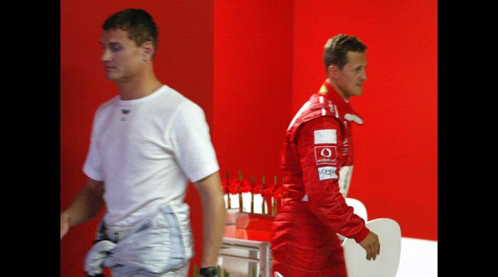 David Coulthard şi Michael Schumacher / Foto: Getty Images