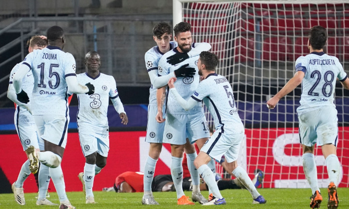 Fotbaliștii lui Chelsea, în partida de la Rennes / Foto: Profimedia