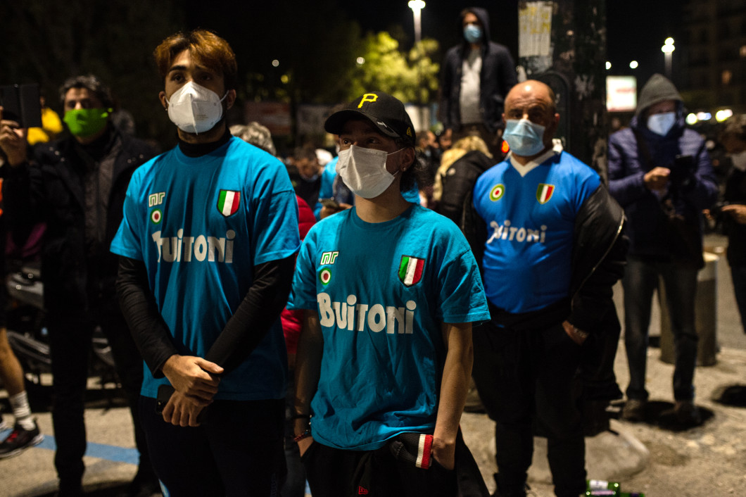 Diego Armando Maradona Death Mourning In Naples