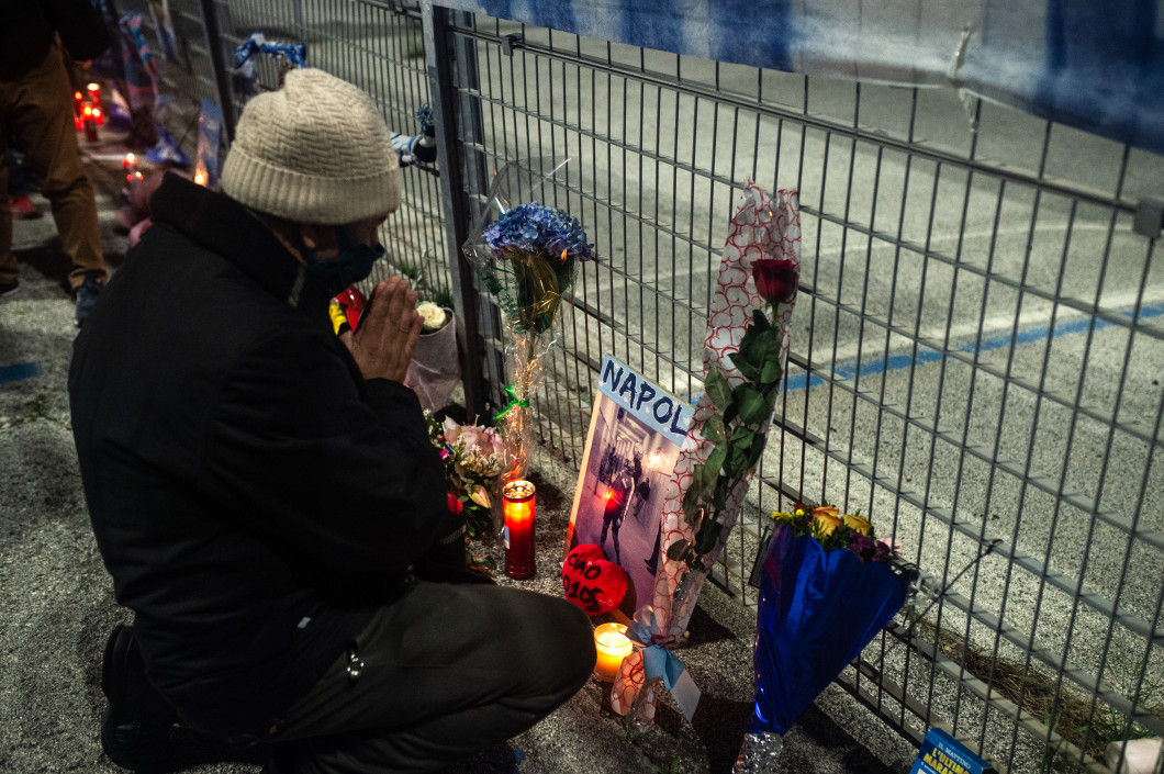 Diego Armando Maradona Death Mourning In Naples