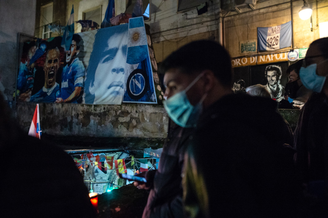 Diego Armando Maradona Death Mourning In Naples