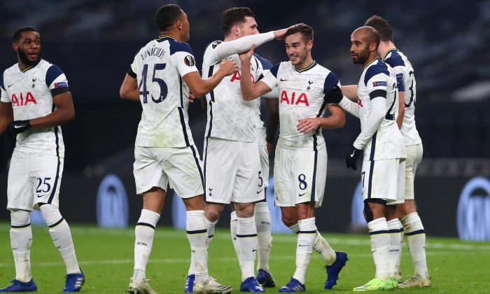 Harry Winks, după golul marcat în meciul Tottenham - Ludogorets / Foto: Getty Images