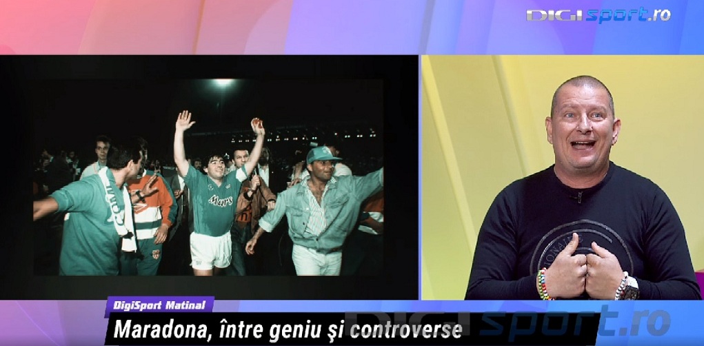 Momente unice în studioul Digi Sport Matinal. Cum l-a descris Ionuţ Chirilă pe Diego Maradona