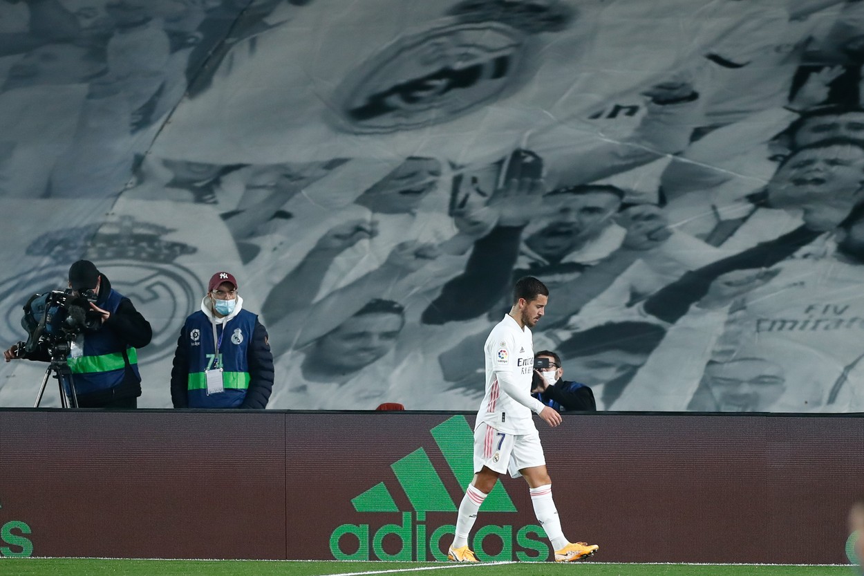 Coșmarul lui Eden Hazard continuă! Belgianul a rezistat mai puțin de 30 de minute în partida Real Madrid - Alaves
