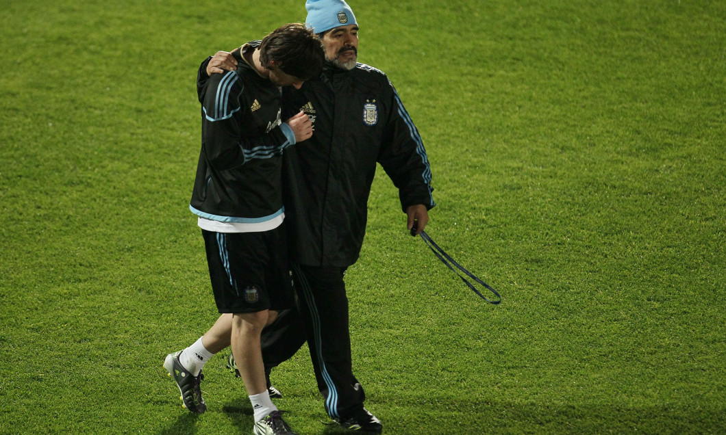 Argentina Training &amp; Press Conference - 2010 FIFA World Cup