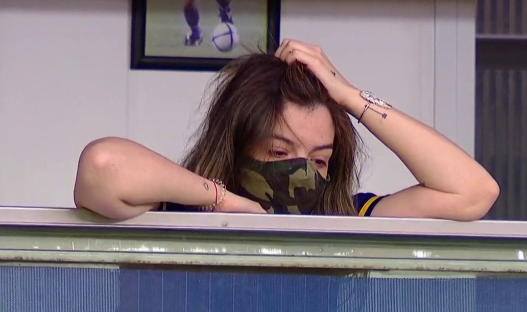 Momente emoționante la Boca - Newell's. Fata lui Maradona nu și-a putut stăpâni lacrimile în loja tatălui său