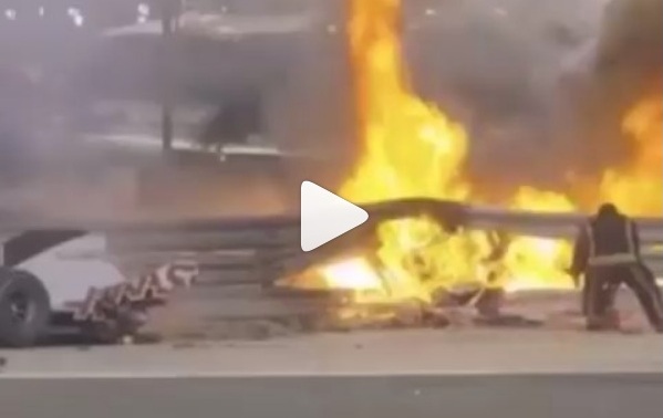 "Acest video este incredibil!" Momentul în care Romain Grosjean iese din monopostul care ardea şi ce a simţit