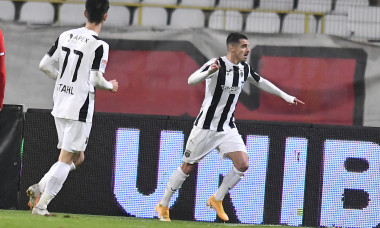 Valentin Gheorghe, sărbătorind golul marcat pentru Astra în meciul cu Dinamo / Foto: Sport Pictures