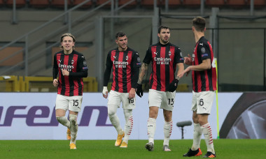 Fotbaliștii lui AC Milan, în meciul cu Celtic / Foto: Getty Images