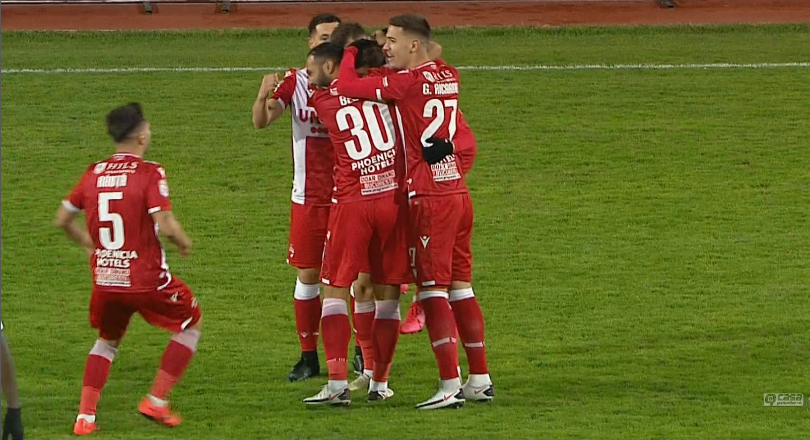 FC Argeș - Dinamo 0-1. Camara, supergol de la 50 de metri. Gazdele au avut o bară și un posibil penalty în prelungiri