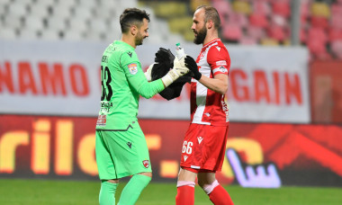 Rene Hinojo și Ante Puljic, după victoria obținută de Dinamo cu Viitorul în Cupă / Foto: Sport Pictures