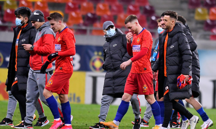 Ionuț Panțîru, la finalul meciului FCSB - UTA Arad 3-0 / Foto: Sport Pictures