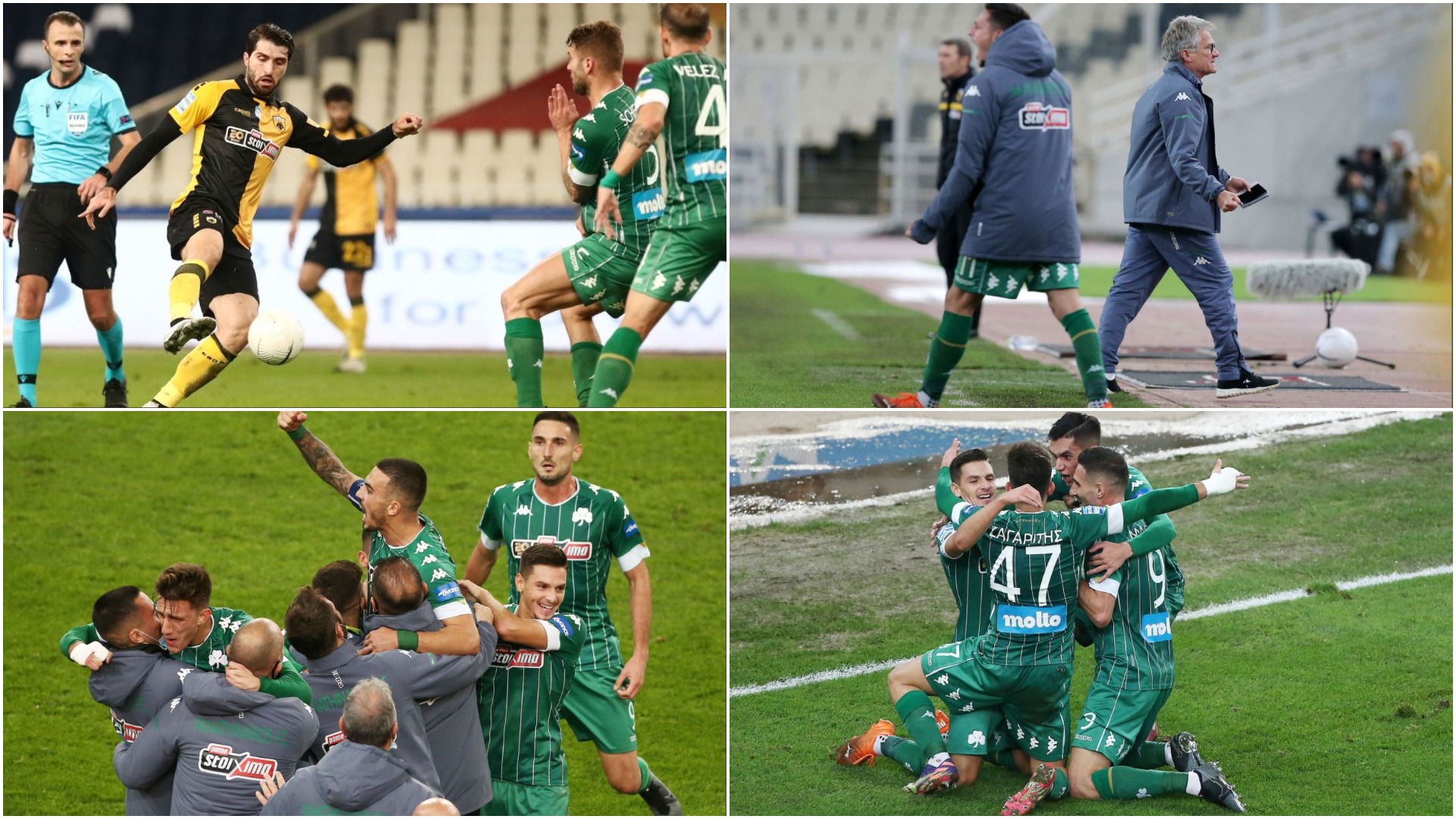 Ladislau Boloni, victorie uriașă în derby! Panathinaikos a câștiga în fața rivalei AEK Atena, echipa lui Nedelcearu