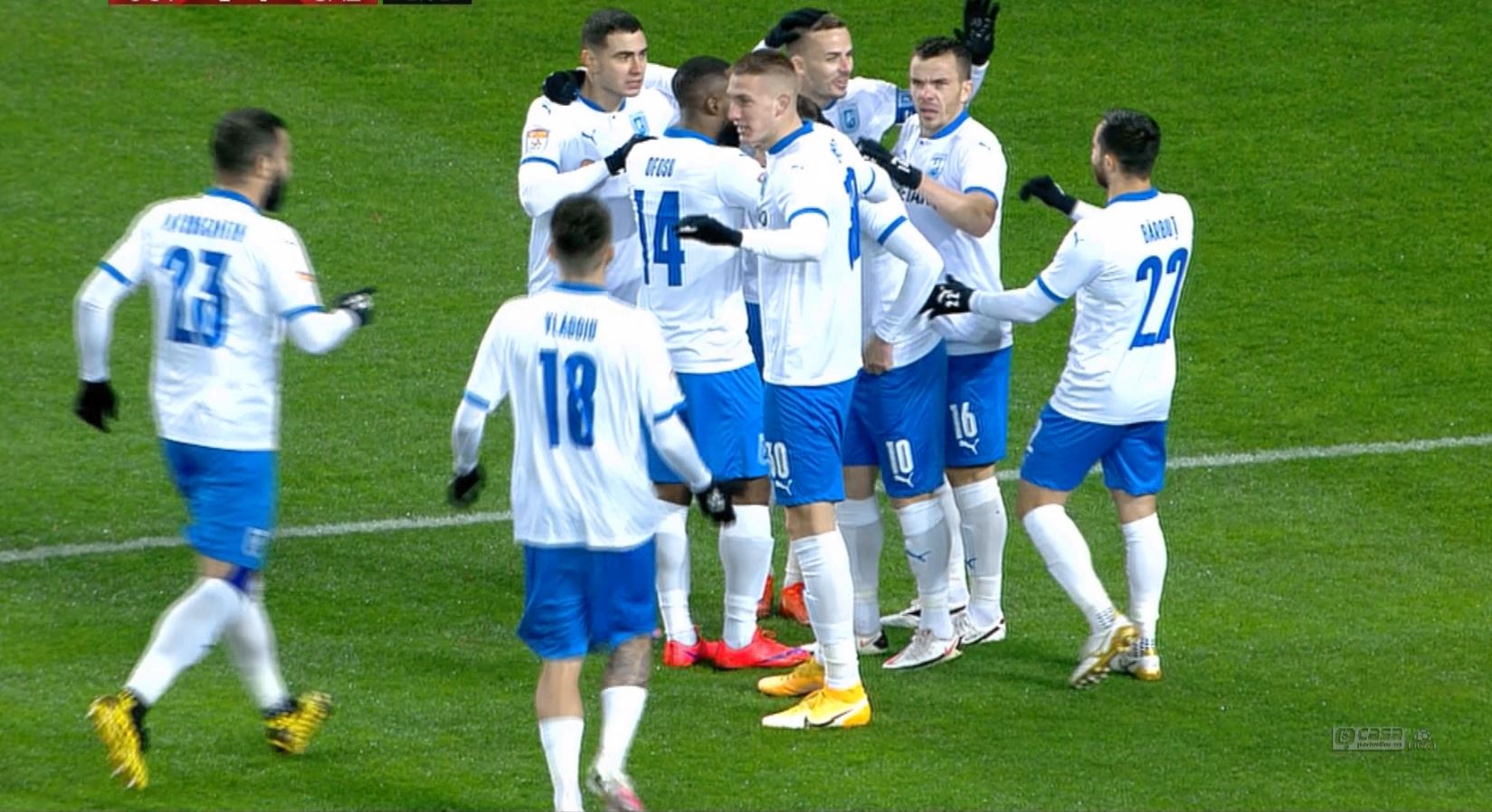 Universitatea Craiova - Gaz Metan 1-0, ACUM, la Digi Sport 1. Oltenii deschid scorul după un atac superb