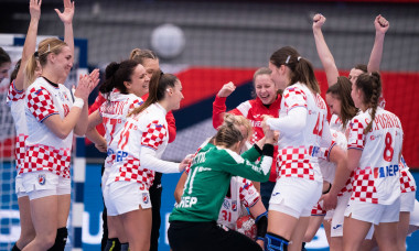 Echipa Croației, după victoria cu Serbia / Foto: Profimedia