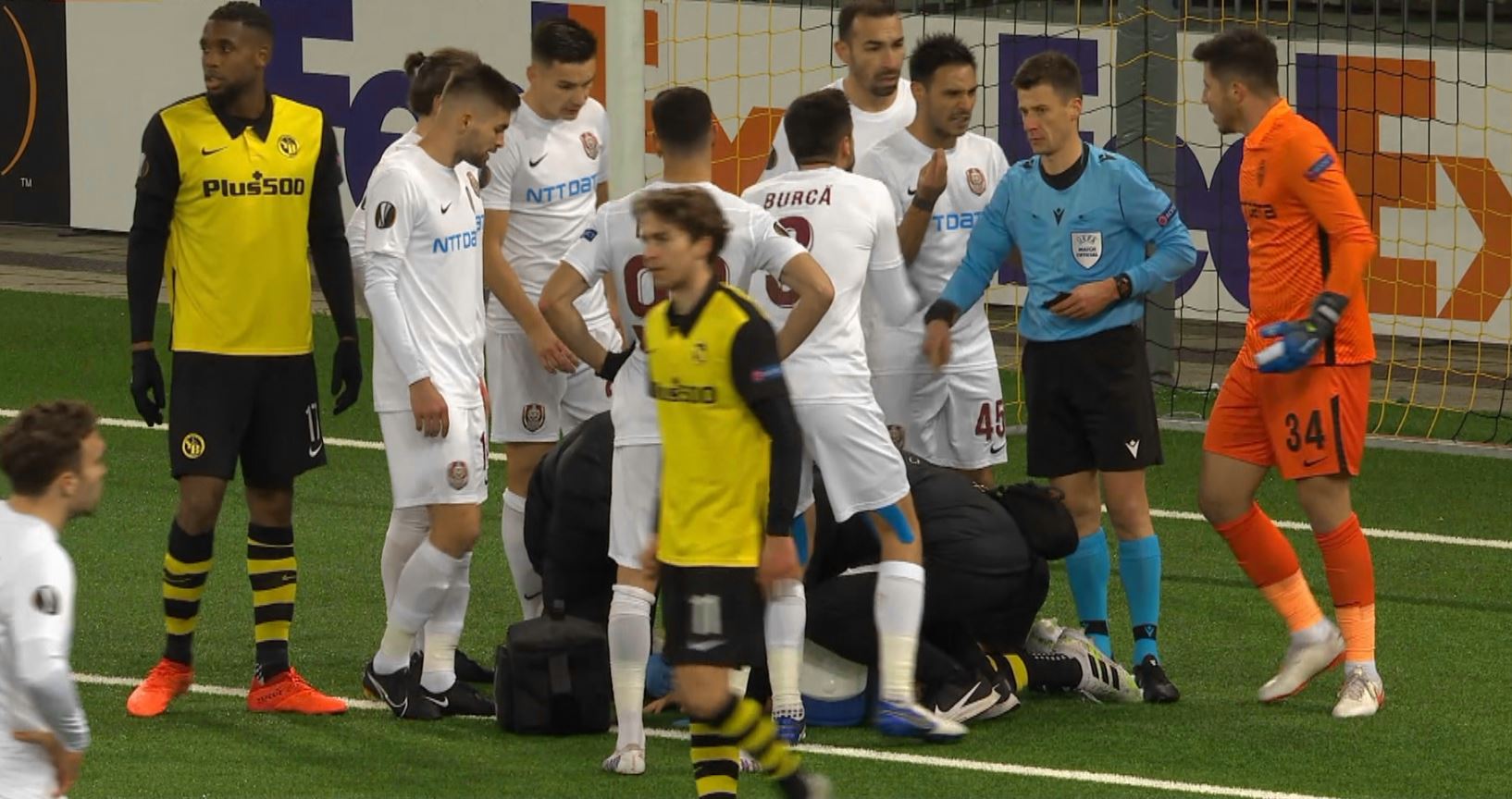 Prima extraordinară ratată de jucătorii lui CFR Cluj din cauza arbitrului Benoite Bastien