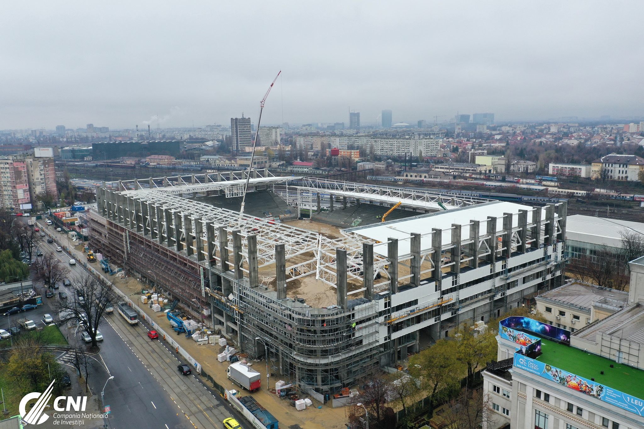 Imagini spectaculoase cu Rapid Arena! Cum arată șantierul din Giulești