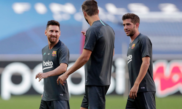 Barcelona Training Session - UEFA Champions League