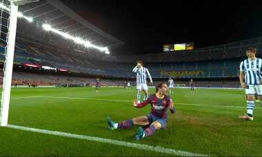 Antoine Griezmann, după șansa imensă ratată în meciul cu Sociedad / Foto: Captură Digi Sport