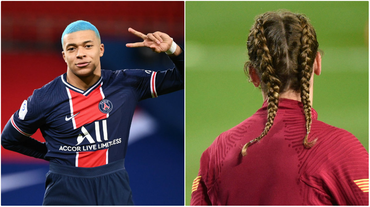 Codițe împletite și vopsea albastră. Griezmann și Mbappe, apariții extravagante la ultimele meciuri