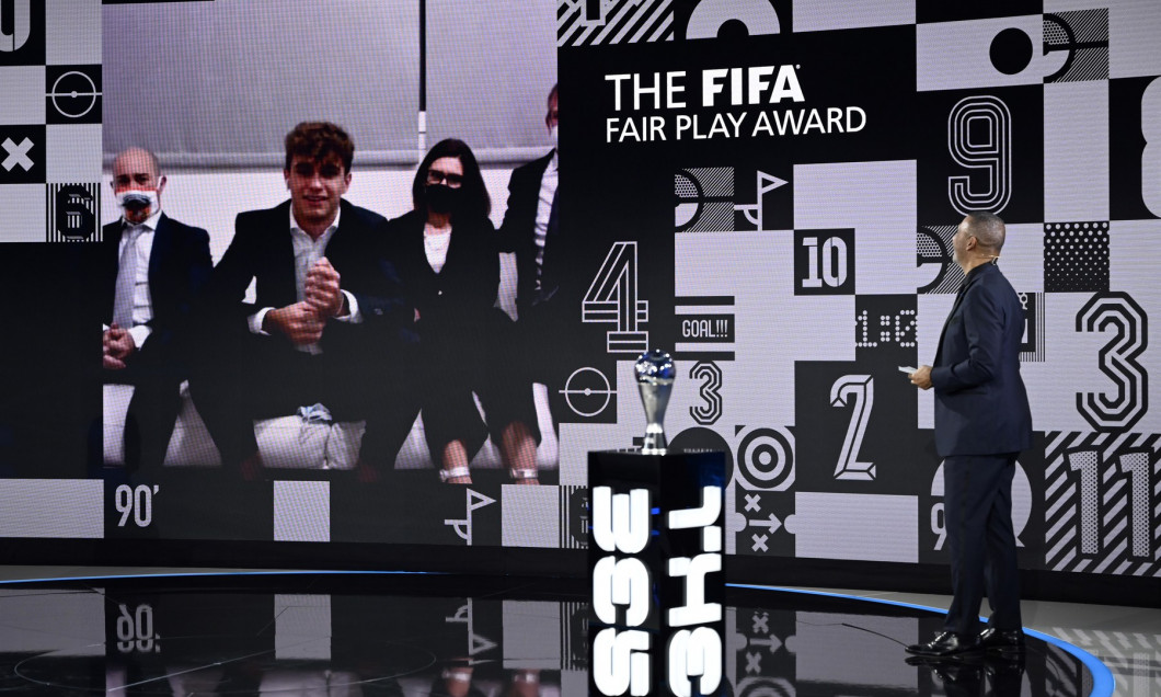 Mattia Agnese, prin videoconferință la gala FIFA ”The Best” / Foto: Profimedia