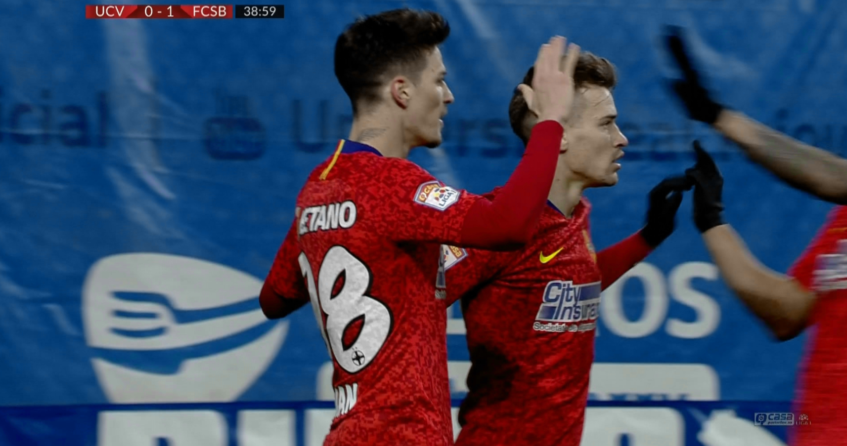 Universitatea Craiova - FCSB 0-2. Oaspeții câștigă fără probleme și urcă pe primul loc în Liga 1
