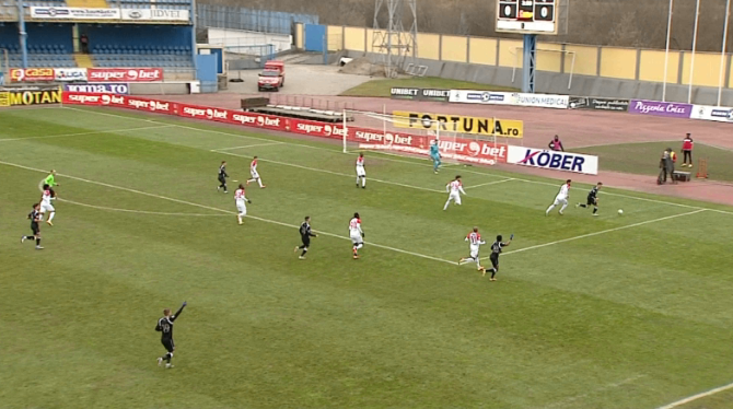 Hermannstadt - Poli Iași 0-1, ACUM, la Digi Sport 1. Andrei Cristea deschide scorul din penalty