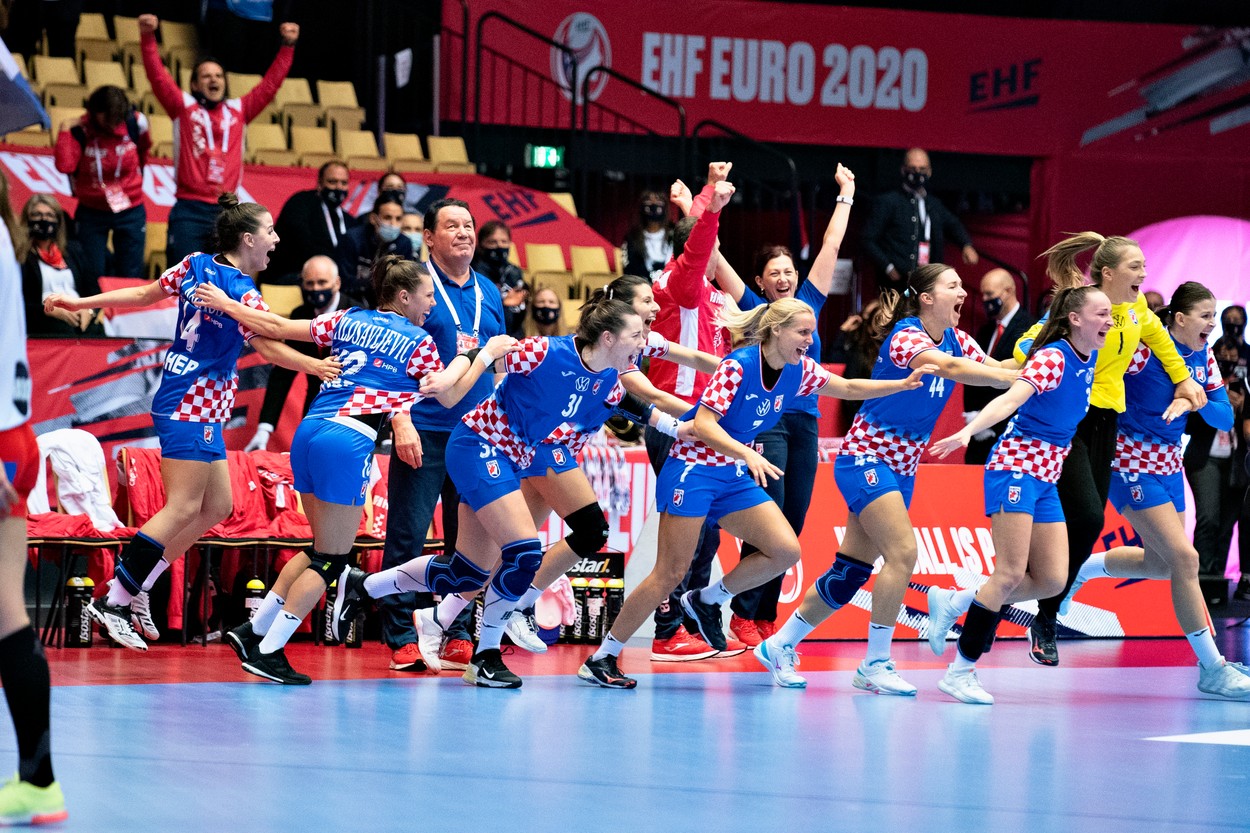 Croația - Danemarca 25-19. Croatele au cucerit medaliile de bronz la EHF EURO 2020