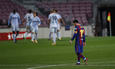 Lionel Messi, în timpul meciului cu Valencia / Foto: Getty Images