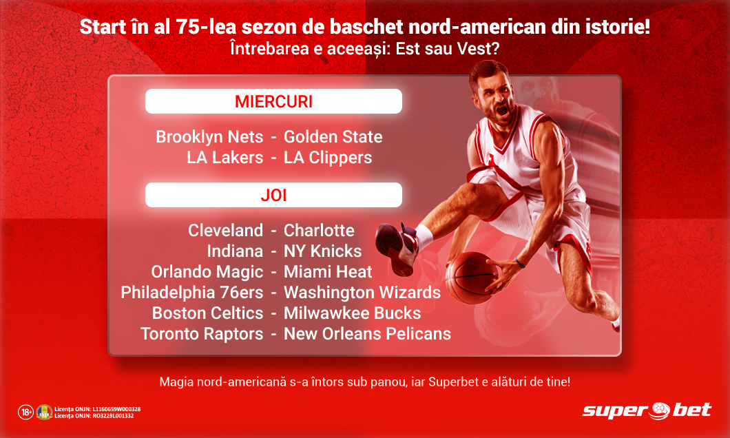 (P) Începe spectacolul sub panou! Își păstrează “king James” coroana sau își ia Giannis revanșa? Knicks și OKC așteaptă un sezon catastrofal