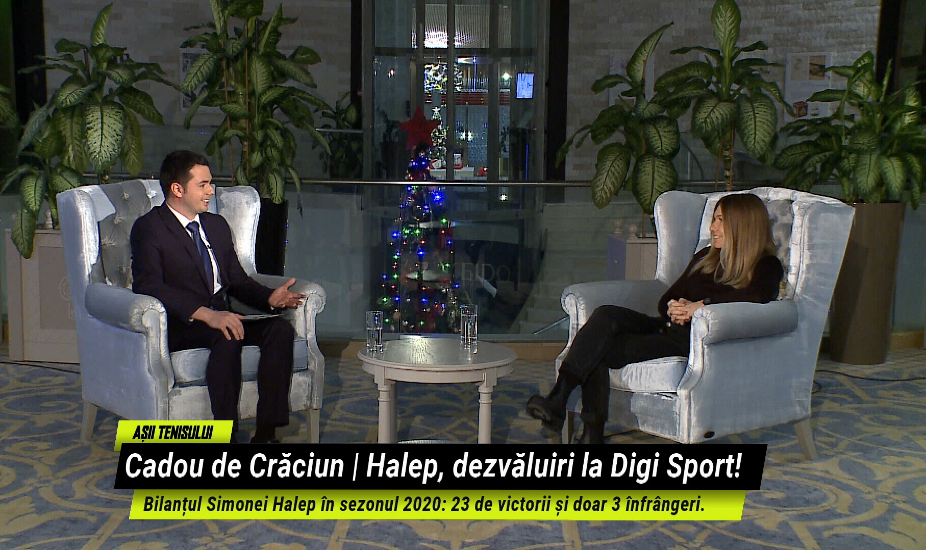 Așii Tenisului: Simona Halep, interviu în exclusivitate, în seara de Crăciun