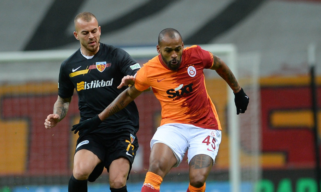 Turkish Super league football match between Galatasaray and Kayserispor at Turk Telekom Arena Stadium in Istanbul , Turkey on November 24 , 2020.